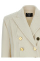 Double-breasted coat White Double-breasted coat White