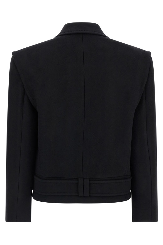 Double-breasted coat Black Double-breasted coat Black