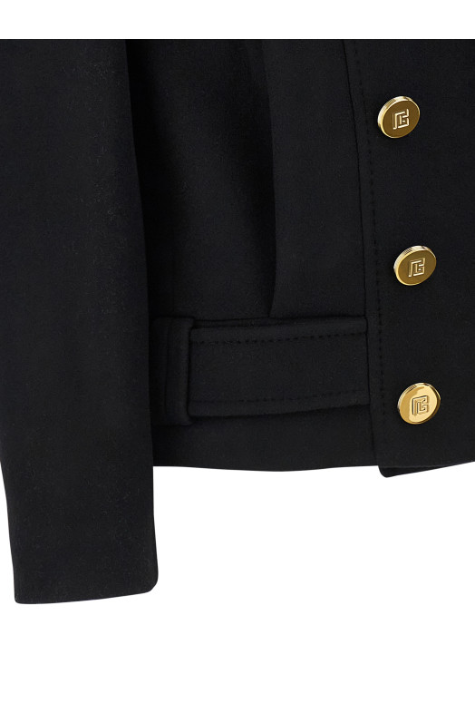 Double-breasted coat Black Double-breasted coat Black