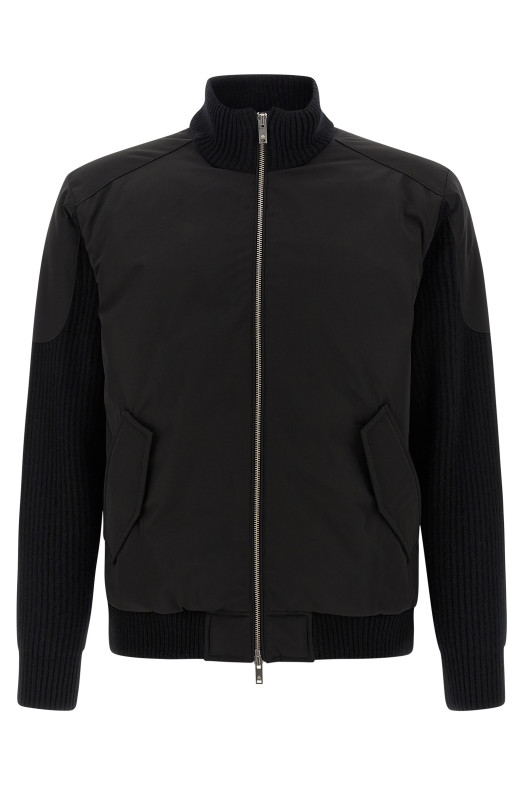 'Magnus Knit Hybrid' bomber jacket Black 'Magnus Knit Hybrid' bomber jacket Black
