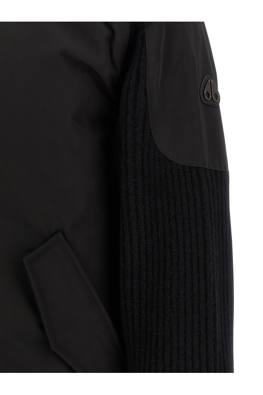 'Magnus Knit Hybrid' bomber jacket Black 'Magnus Knit Hybrid' bomber jacket Black