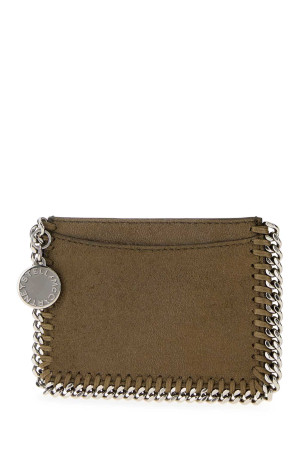 Оливково-зелений шерстяний картхолдер Falabella STELLA McCARTNEY (7P0073W9132)