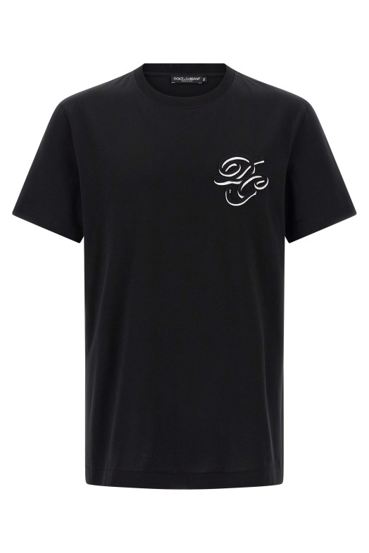 Double embroidery t-shirt Black Double embroidery t-shirt Black