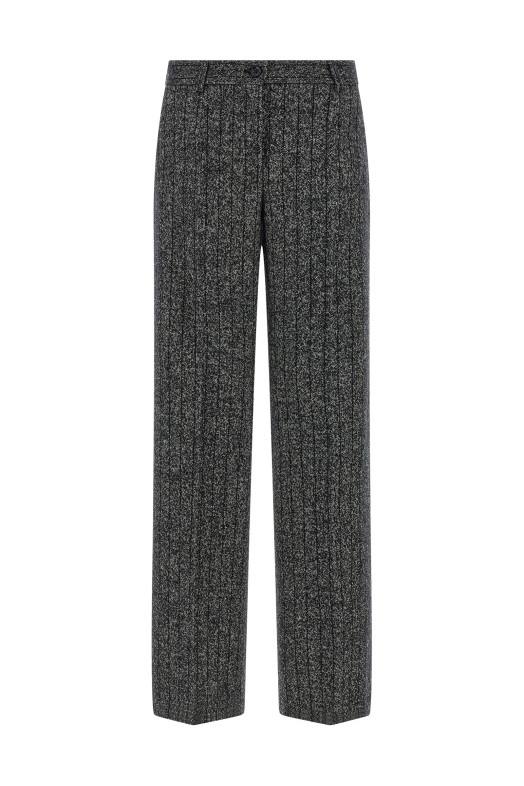 Striped wool pants Black-grey Striped wool pants Black-grey