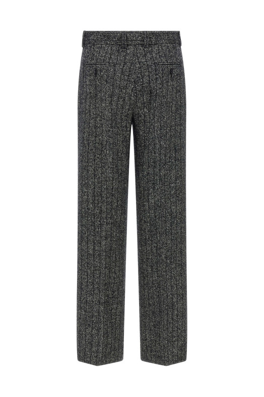Striped wool pants Black-grey Striped wool pants Black-grey
