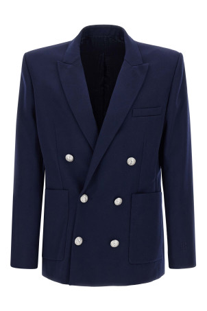Гранка пороху блейзер Blue BALMAIN FH1SG160WC096UC Гранка пороху блейзер Blue BALMAIN FH1SG160WC096UC