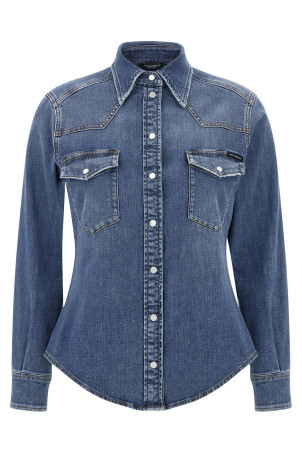 Джинсовая рубашка Синяя DOLCE & GABBANA F5T64DG8NR6S9001