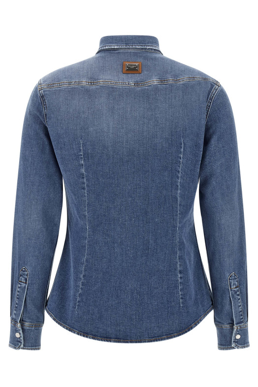 Джинсовая рубашка Синяя DOLCE & GABBANA F5T64DG8NR6S9001