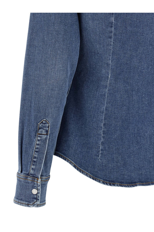 Джинсовая рубашка Синяя DOLCE & GABBANA F5T64DG8NR6S9001