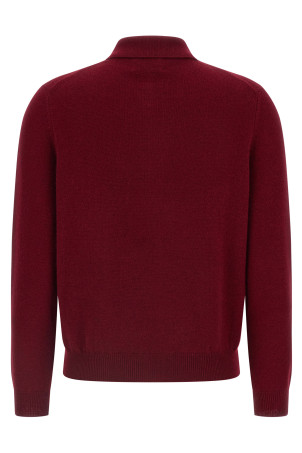 Кашемірова сорочка-поло бордо CD5040F5104
