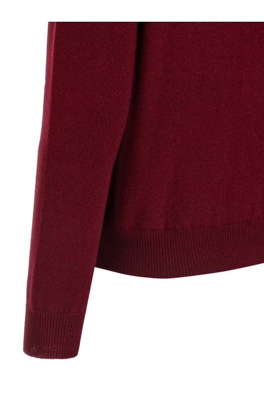 Кашемировая рубашка-поло бордо CD5040F5104