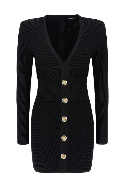 Сукня Bodycon Чорна BALMAIN FF1R9327KI510PA Сукня Bodycon Чорна BALMAIN FF1R9327KI510PA