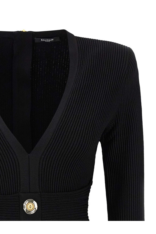 Сукня Bodycon Чорна BALMAIN FF1R9327KI510PA Сукня Bodycon Чорна BALMAIN FF1R9327KI510PA