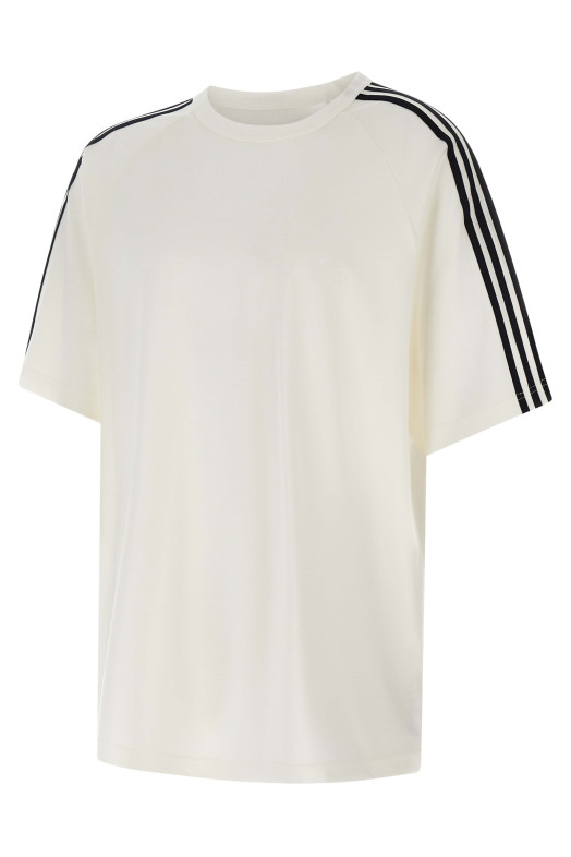 Футболка Y-3 с короткими рукавами и 3 полосками, белая JY8187COREWHITE