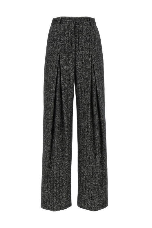 Striped wool pants Black-grey Striped wool pants Black-grey