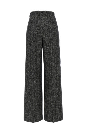 Striped wool pants Black-grey Striped wool pants Black-grey