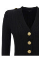 Скручений трикотажний кардиган Чорний BALMAIN FF1KL245KI500PA Скручений трикотажний кардиган Чорний BALMAIN FF1KL245KI500PA
