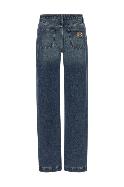 Джинси з логотипом Blue DOLCE & GABBANA FTDDFDG8NV3S9001 Джинси з логотипом Blue DOLCE & GABBANA FTDDFDG8NV3S9001