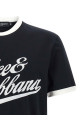 Футболка з логотипом Velvet, синя DOLCE & GABBANA G8PV1TG7PGCB0665 Футболка з логотипом Velvet, синя DOLCE & GABBANA G8PV1TG7PGCB0665