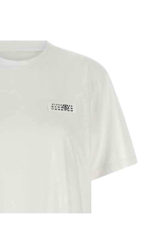 'Numeric signature MM6' T-shirt White