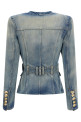Джинсовий блейзер BLUE BALMAIN FF1SI631DF796FC