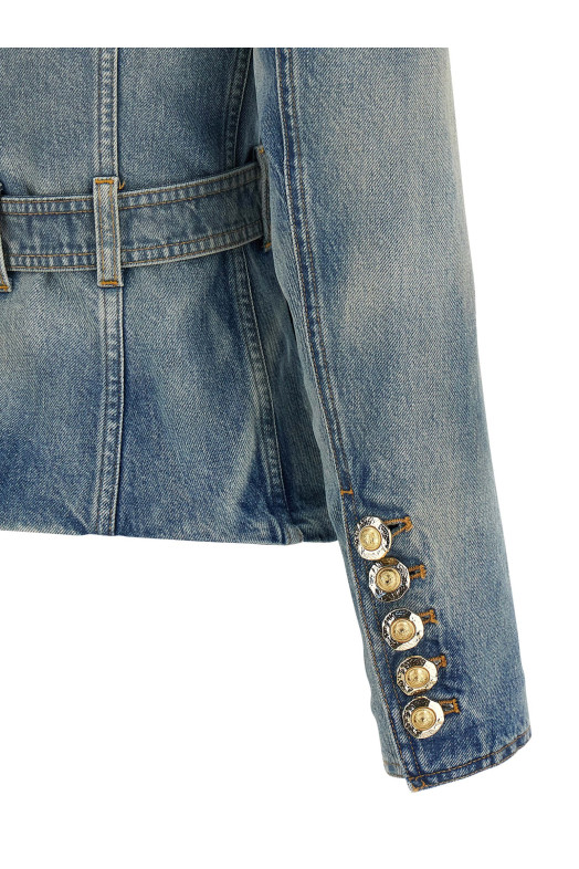 Джинсовий блейзер BLUE BALMAIN FF1SI631DF796FC
