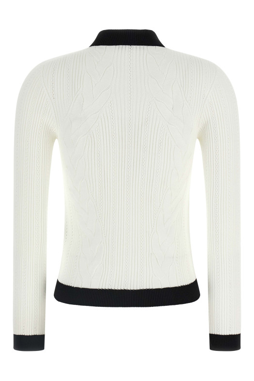 Двоколірний кардиган Чорно-сірий BALMAIN FF1KL191KI64GAB