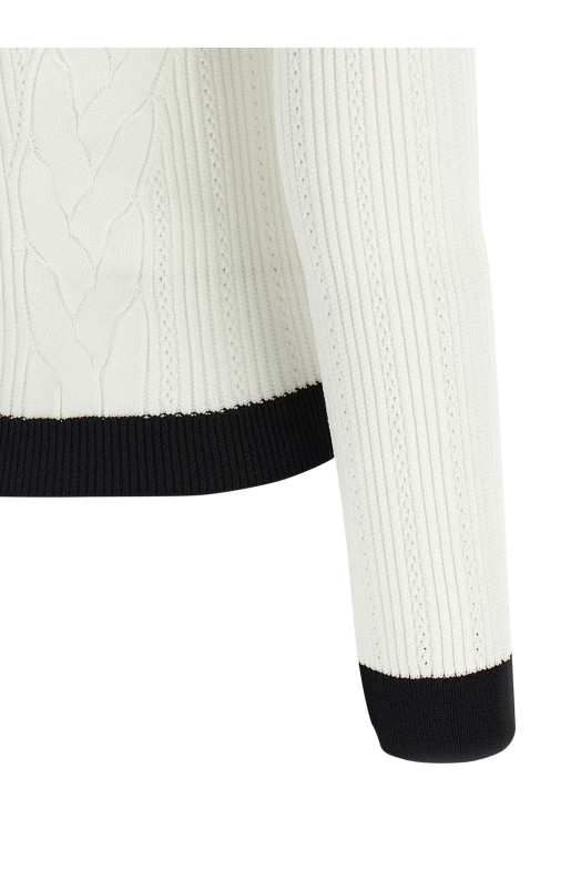 Двоколірний кардиган Чорно-сірий BALMAIN FF1KL191KI64GAB