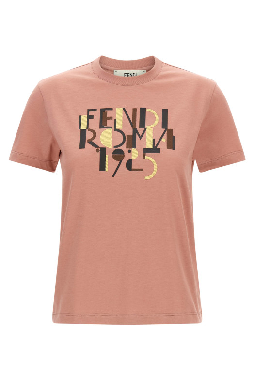 Футболка «Fendi Roma 1925» Розовый FS7254AVF9F1T6N Футболка «Fendi Roma 1925» Розовый FS7254AVF9F1T6N