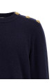 'Leone catena' button sweater Blue