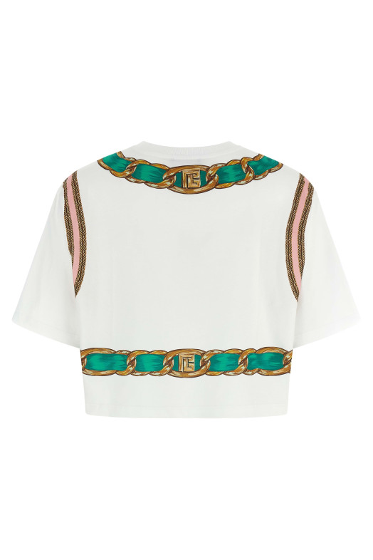 'Balmain Foulard' print T-shirt Multicolor 'Balmain Foulard' print T-shirt Multicolor