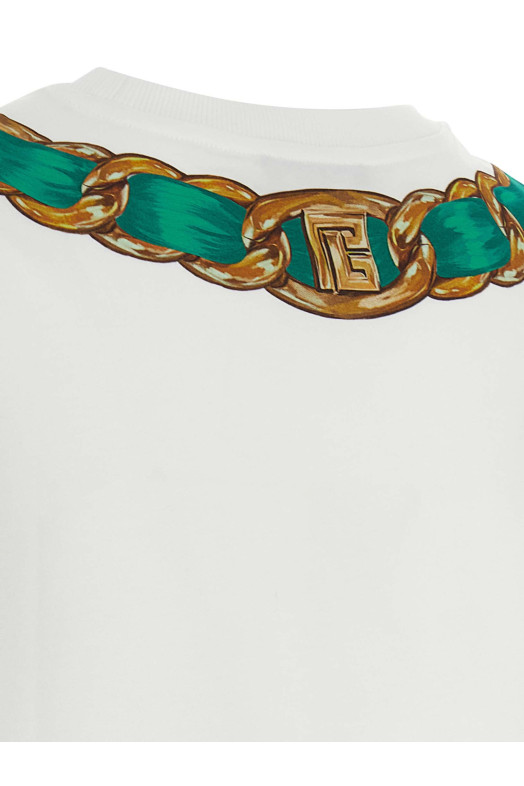 'Balmain Foulard' print T-shirt Multicolor 'Balmain Foulard' print T-shirt Multicolor