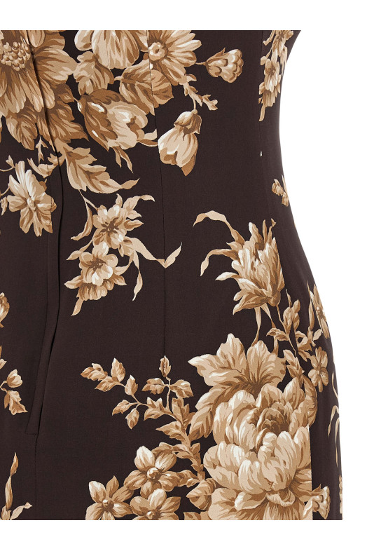 Платье с розовым принтом Разноцветное DOLCE & GABBANA F6GASTFSA7YHM4OX Платье с розовым принтом Разноцветное DOLCE & GABBANA F6GASTFSA7YHM4OX