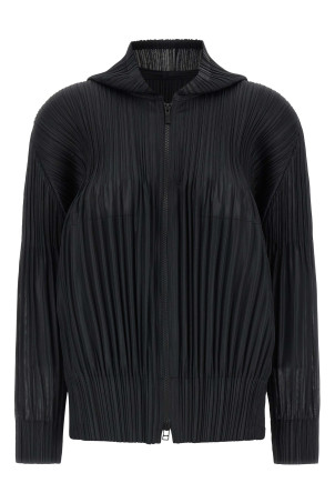 Блузка на молнии Черная PLEATS PLEASE ISSEY MIYAKE PP58JC40115 Блузка на молнии Черная PLEATS PLEASE ISSEY MIYAKE PP58JC40115