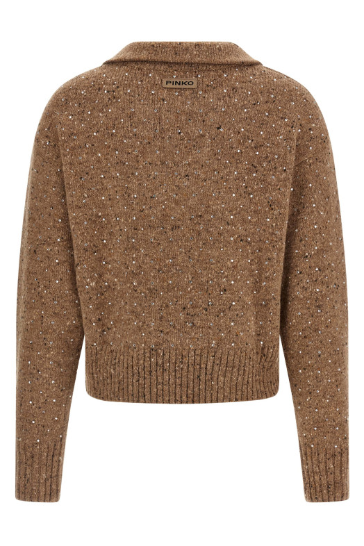 'Nibani Polo' sweater Beige 'Nibani Polo' sweater Beige