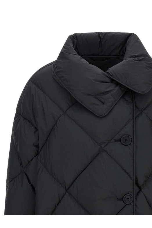 Пуховая куртка «Cozy Queen» Черная COZYQUEENMICRORIBNYLONMICROBLACK