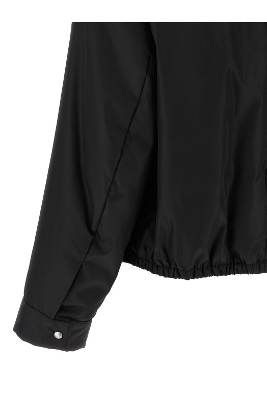 Куртка с капюшоном Re-Nylon Черная PRADA 29P246SVMO1WQ8F0002