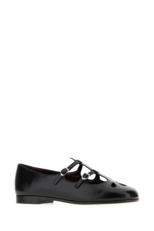 Black leather Violet ballerinas TORY BURCH (170940) Black leather Violet ballerinas TORY BURCH (170940)