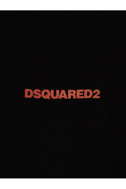 Толстовка з капюшоном D2 Flame, чорна DSQUARED2 (S74GU0668S25030962A)