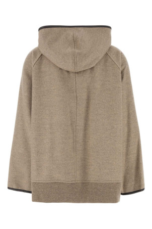 Жакет из смешанной шерсти капучино белого цвета BOTTEGA VENETA (834986V3OO0)