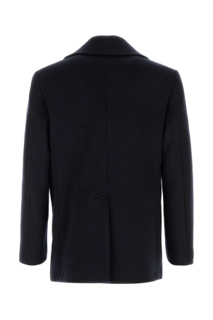 Шерстяне пальто темно-синього кольору Black GIVENCHY (BM01CU1640) Шерстяне пальто темно-синього кольору Black GIVENCHY (BM01CU1640)
