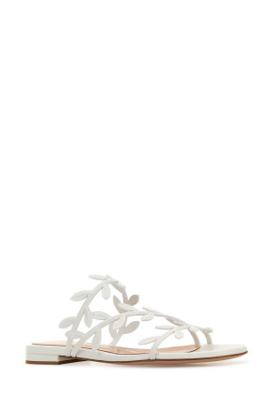 White nappa leather Flavia slippers GIANVITO ROSSI (G1568005RICNAP) White nappa leather Flavia slippers GIANVITO ROSSI (G1568005RICNAP)