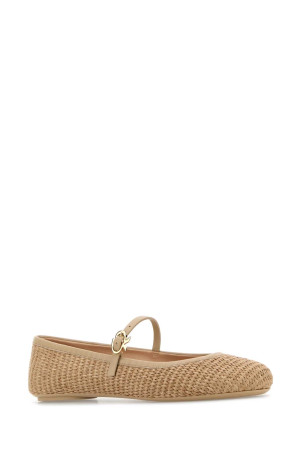 Raffia Carla ballerinas GIANVITO ROSSI (G2222305GOMMBN) Raffia Carla ballerinas GIANVITO ROSSI (G2222305GOMMBN)
