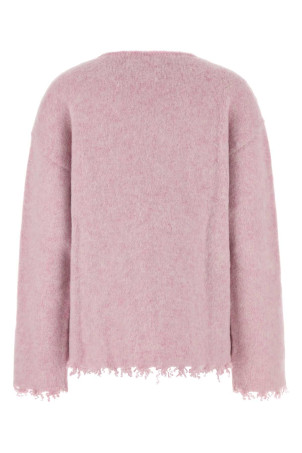 Свитер оверсайз из меланжевой розовой шерсти JIL SANDER (J40GP0188J14792) Свитер оверсайз из меланжевой розовой шерсти JIL SANDER (J40GP0188J14792)