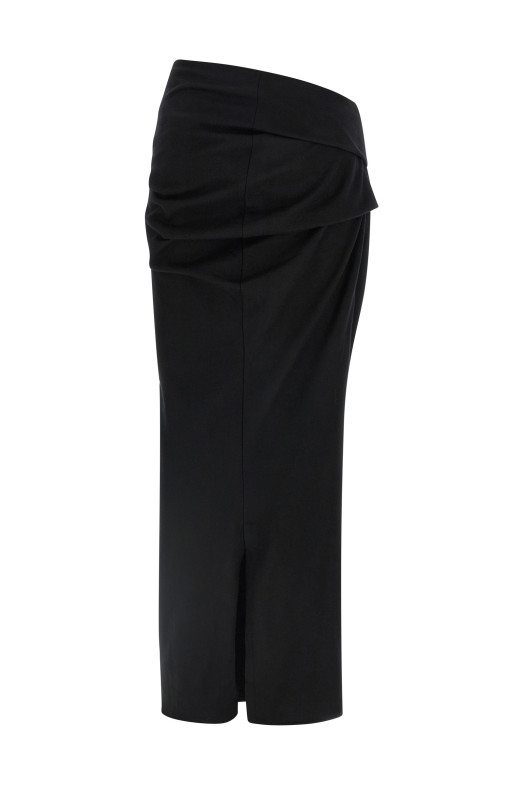 Эластичная шерстяная юбка Черный ESWW257022BL Эластичная шерстяная юбка Черный ESWW257022BL