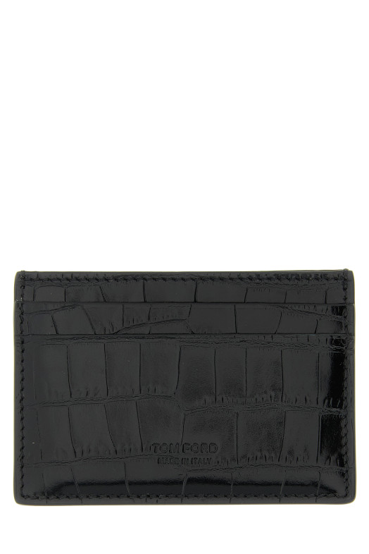 'Exotic Line' card holder Black 'Exotic Line' card holder Black