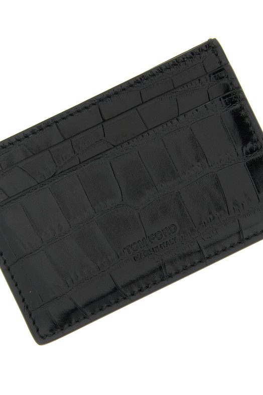 'Exotic Line' card holder Black 'Exotic Line' card holder Black