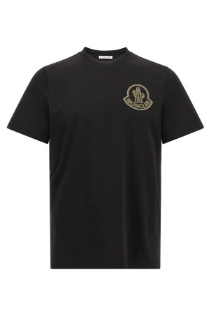 Flocked logo T-shirt Black Flocked logo T-shirt Black