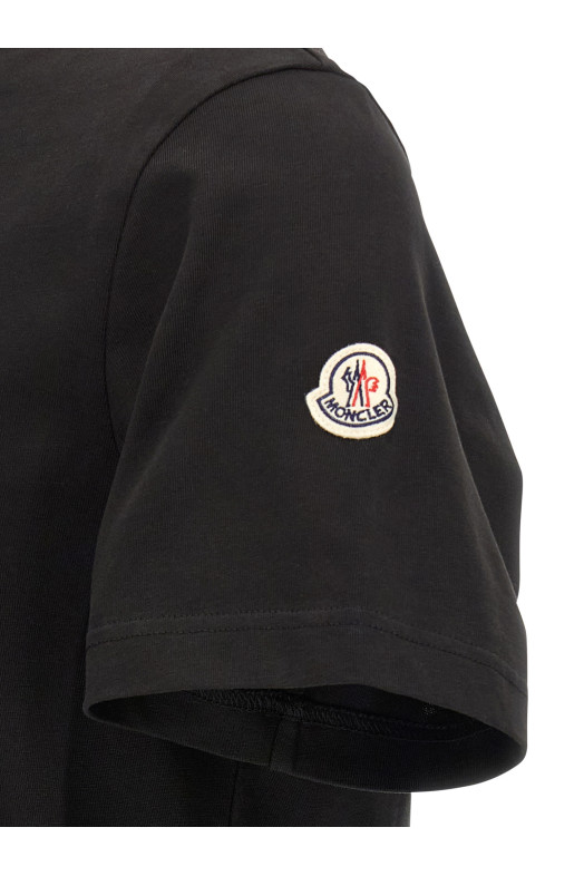 Flocked logo T-shirt Black Flocked logo T-shirt Black