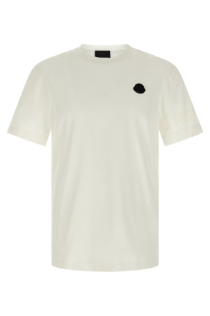 Футболка с логотипом, белая MONCLER K20918C0003989AYW031 Футболка с логотипом, белая MONCLER K20918C0003989AYW031